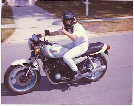 Me back in 1989-learning to drive a motorcycle