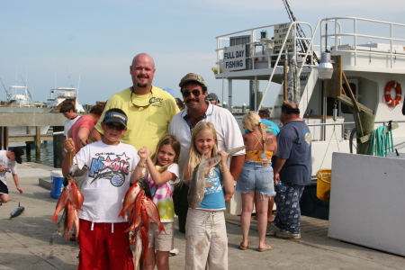 me and some of the kids fishing