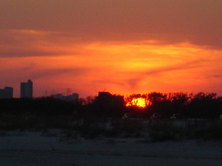 Sunset over Gulf Shores