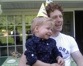 Jack's 2nd birthday with Uncle Tim