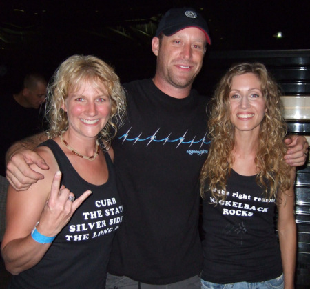 Rachel and me with Mike from Nickelback