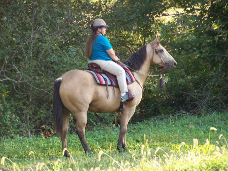 LISA & BUCK ENJOYING THE DAY