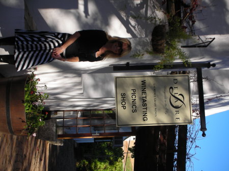 Me at one of the wineries in Stellenbosch