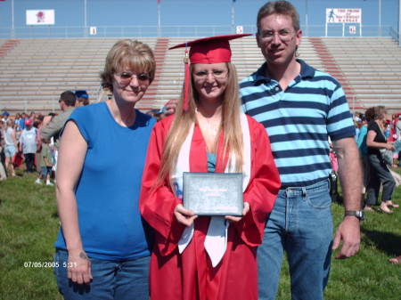 My daughter graduating
