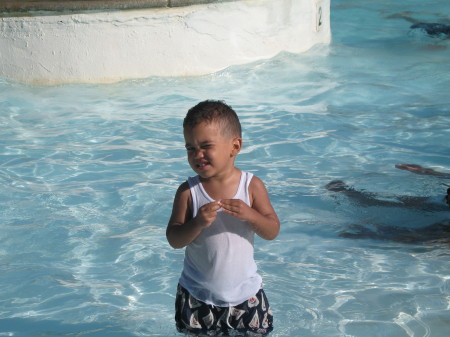 PJ at the water park too