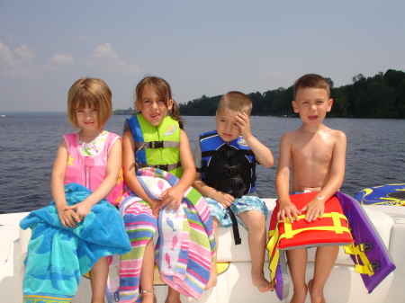 My kids with Scott Opiela's kids at the lake