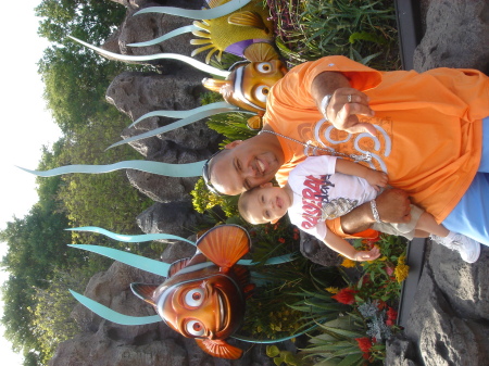 Julian and Daddy in Epcot