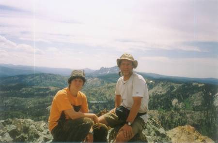 Don and son Elliot in Sierra Nevada mountains, August 2005