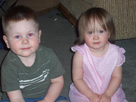 This is my 3 1/2 year old son, michael, and my 2 year old daughter, tessa