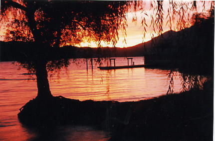 Lake County at Sunset