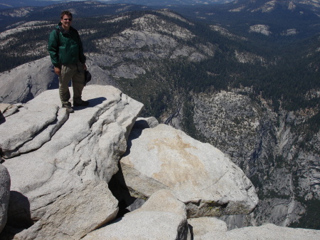 Cliff Edge at Top of Half Dome