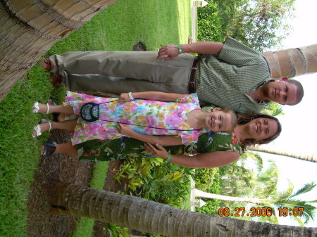 My Husband, Steve, Me and Daughter, Macy 8 yrs in Mexico