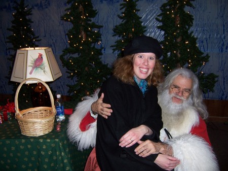 Lori and Santa at Fernwood-December 2006