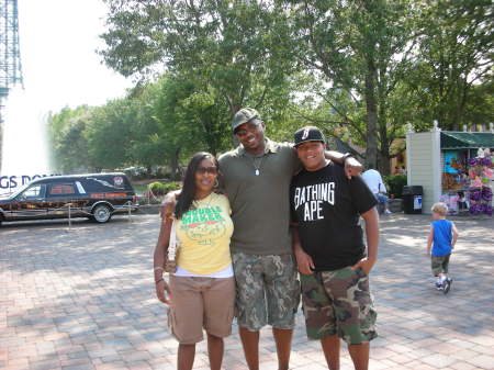 Daughter and Godson at Kings Dominion