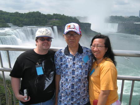Me, Kim, Father in Law at Niagara Falls