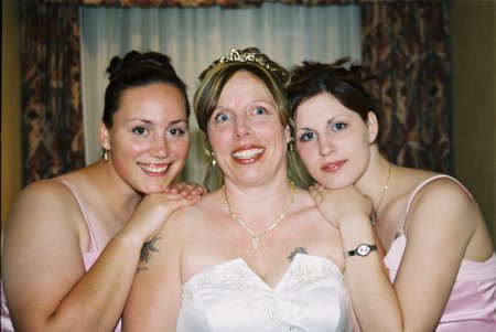 My 2 Daughters and I on my wedding day