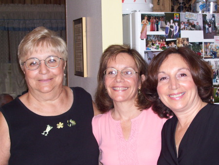 With sister Kathy and Mom