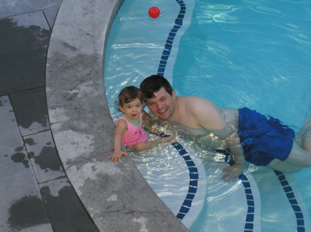 My husband Bill and Charis at 18 mos.