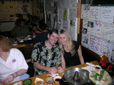 Me and SO at a sushi bar in Hawaii