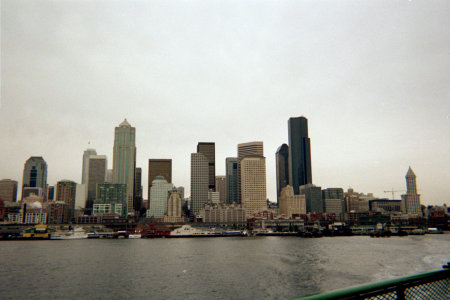 View of Seattle from the Ferry.