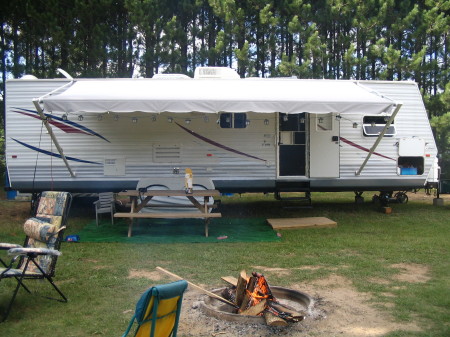 Our camper at Kastle Kamp ground