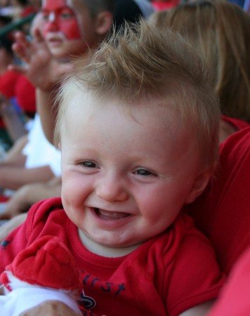 Nate at his 1st Angel game