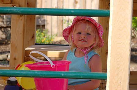 Katie's new sandbox