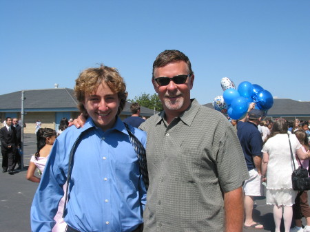 Breck and Pete, Breck's 8th grade graduation, 2005