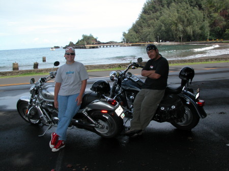 Riding Harleys in Maui