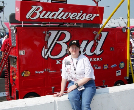 Michelle at the speedway 2005