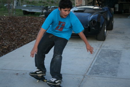 Christopher with new Ripstik