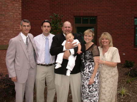 The family at nephew's baptism