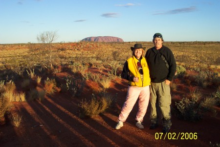 Hubby & Me at Uluru