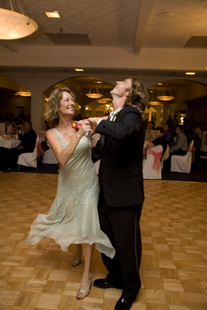 My son & I dancing at his wedding