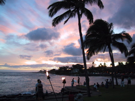 Sunset on Kauai (or Sunrise as you see fit) Where I will dies some day long from now I pray