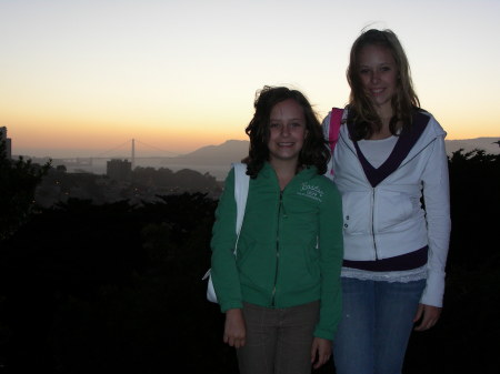 My two kids on Telegraph Hill, San Francisco 2007