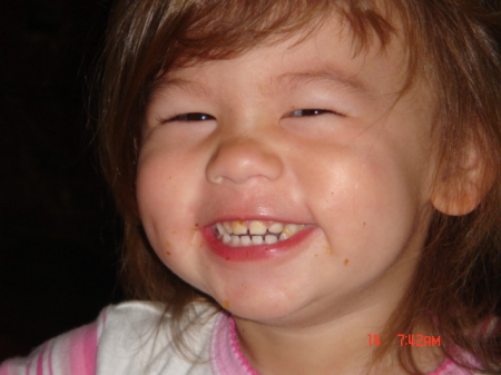 My daughter, Juliet, enjoying one of daddys croissants