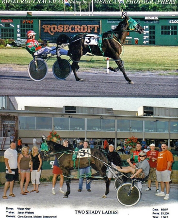 Family out at the track