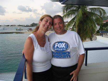Sue and Mark in St Maarten - 2008