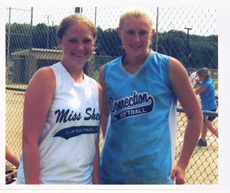 me and a girl i met at softball