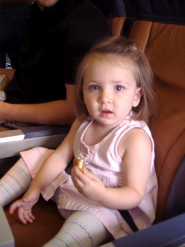 First plane ride, Sarah Elizabeth Leilani