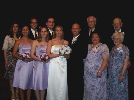 Family at Amy's wedding