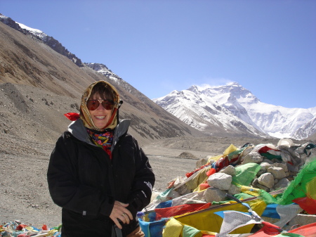 Mt. Everest, Tibet base camp, altitude 17,500