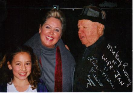daughter Lisa with Mickey Rooney