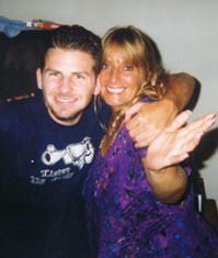 Lori and a friend in 1999