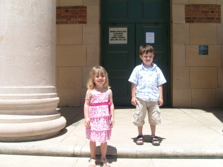 My grandbabies - June 2007. Gavin and Karissa