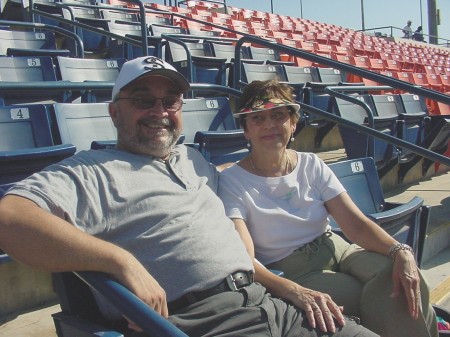 Jan and Chuck at a local ball game