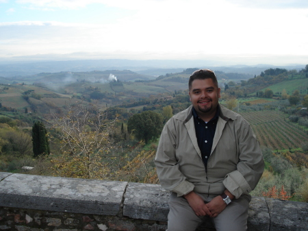 Me in Tuscany in Italy...