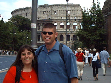 Rob and I in Rome, Italy