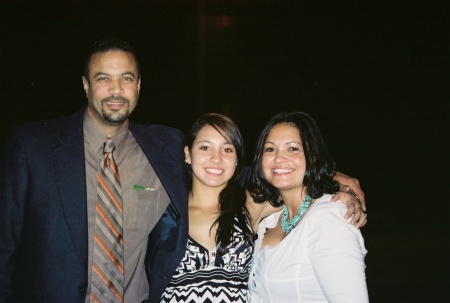 Boyfriend Troy, daughter Jessica and I